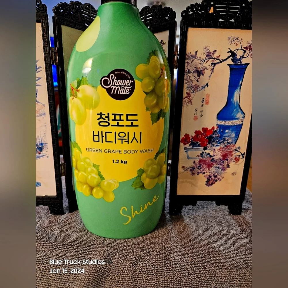 Shower Mate Korean Green Grape Body Wash K-Beauty 42 Oz Pump Bottle (NEW) Exp …